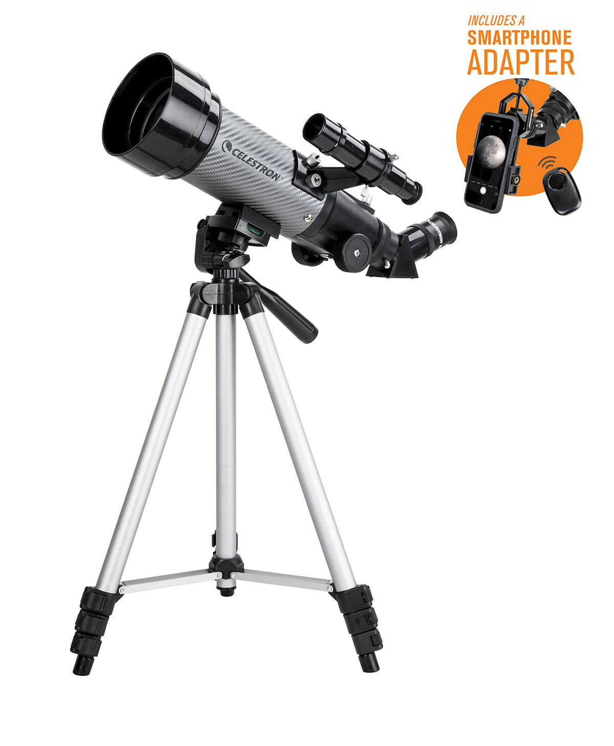 Premium Used Travel Scope 70 DX Portable Telescope with Smartphone Adapter - Perfect for Stargazing, Bird Watching & Outdoor Adventures