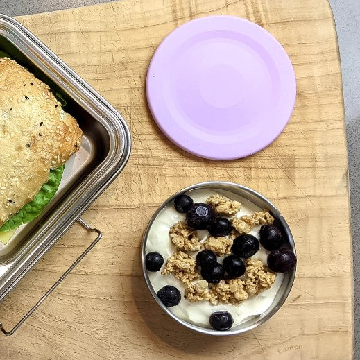 Ecococoon Stainless Steel Snack Container - Perfect for Grapes, Berries & On-the-Go Snacks | BPA-Free, Leak-Proof Food Storage | Ideal for School, Office & Travel Lunch Box