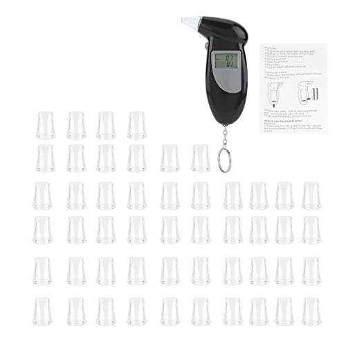 **Portable Digital Breathalyzer - High Accuracy Alcohol Tester with LCD Display & 50 Mouthpieces - Reliable BAC Analyzer for Drivers, Parties & Workplace Safety**    *(Ideal for personal use, law enforcement, bars, and workplace alcohol testing to ensure safety and compliance.)*