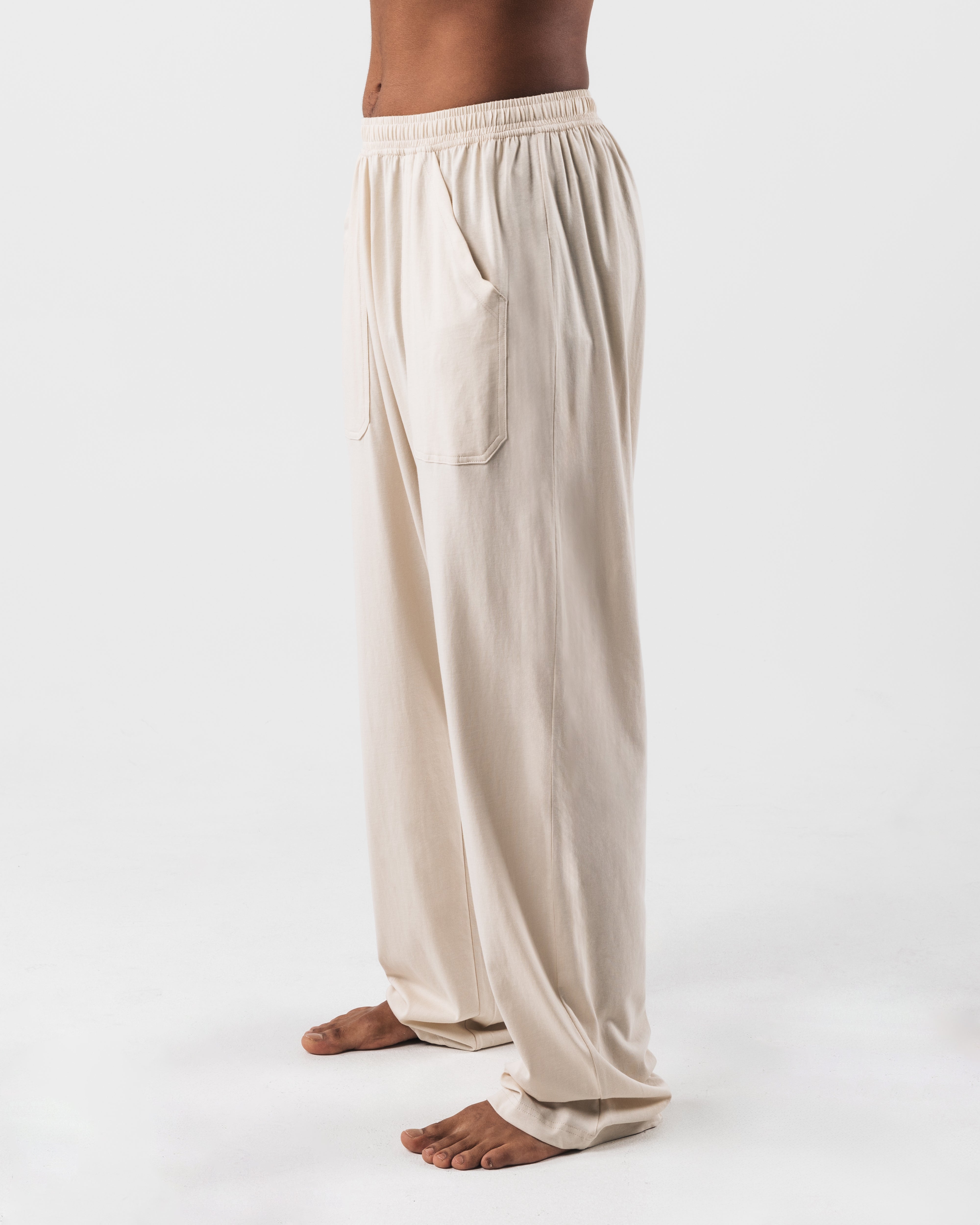 Zero Classic Straight Leg Pants in Cream - Comfortable Women's Trousers for Office, Casual & Travel Outfits