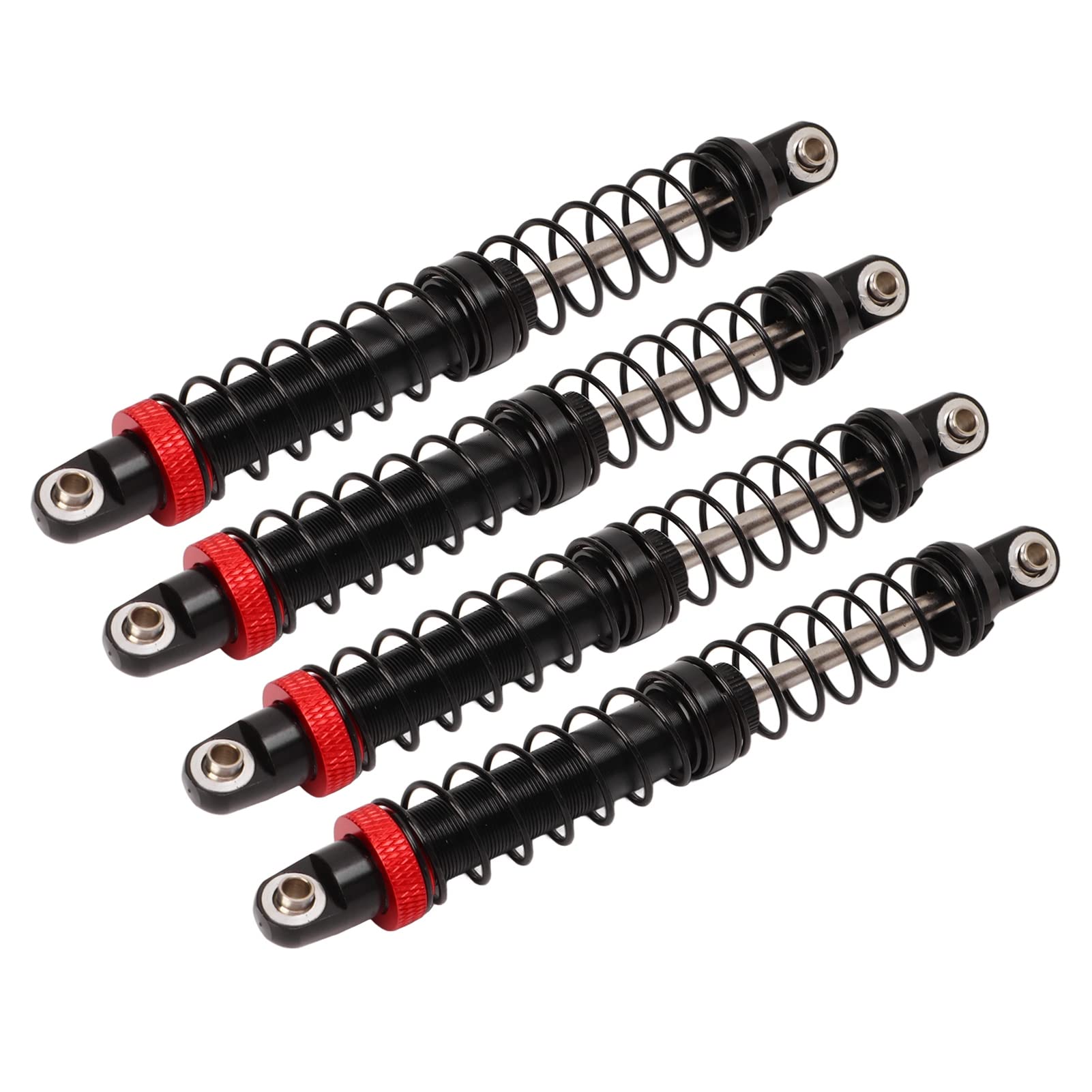 High-Performance 4PCS CNC Machined Universal RC Shock Absorber for 1/10 Scale RC Crawler - 100mm Vibration Damping System - Perfect for Off-Road, Rock Crawling & Trail Adventures