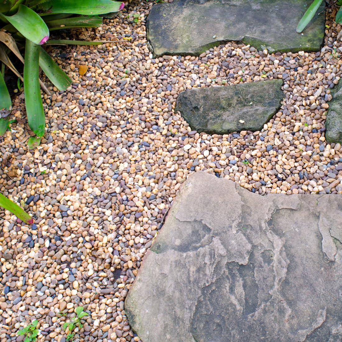 2lbs Natural River Rocks, 1/4