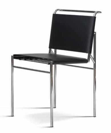 Eileen Gray Roquebrune Chair - Iconic Modernist Lounge Chair with Chrome Frame & Leather Upholstery - Perfect for Living Room, Office or Reading Nook