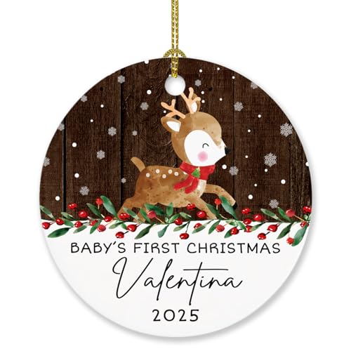 Deer Baby's First Christmas Ornament