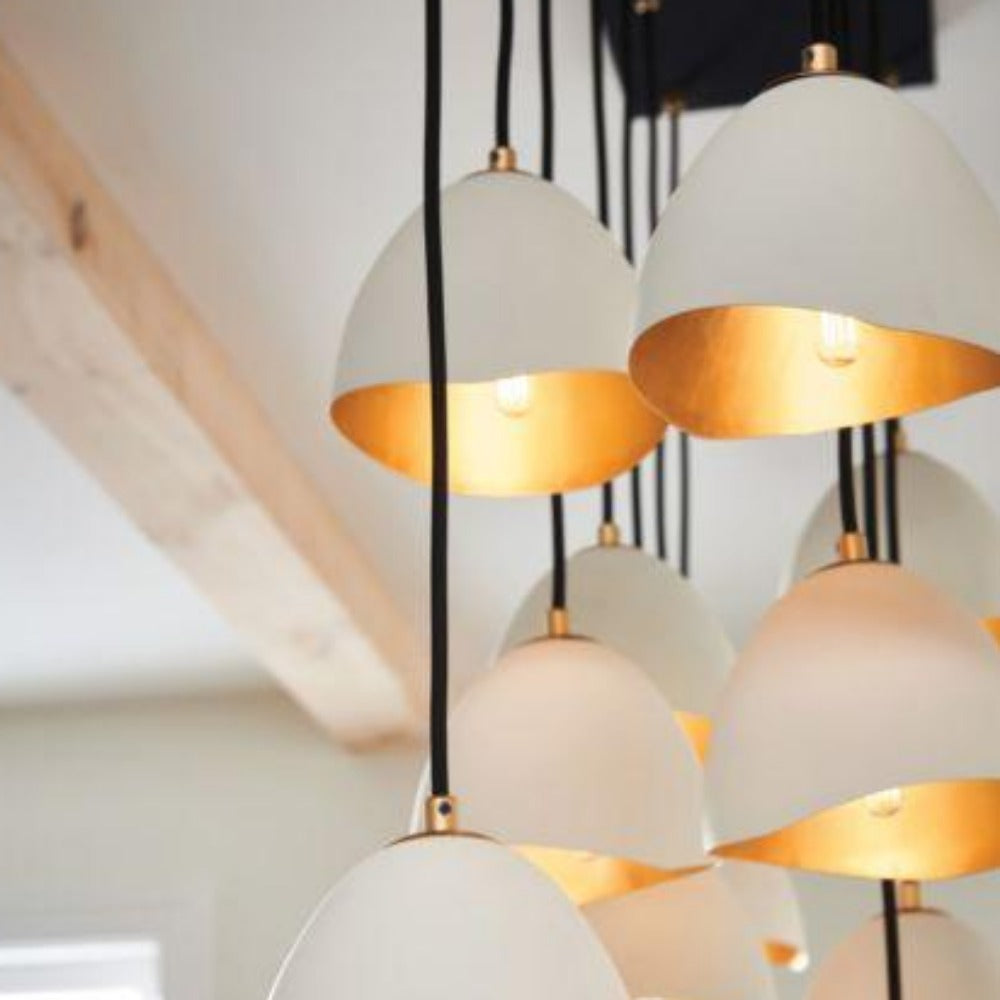 Lux 14 Light Linear Chandelier - Modern Crystal Pendant Lighting Fixture for Dining Room, Kitchen Island & Living Room Decor