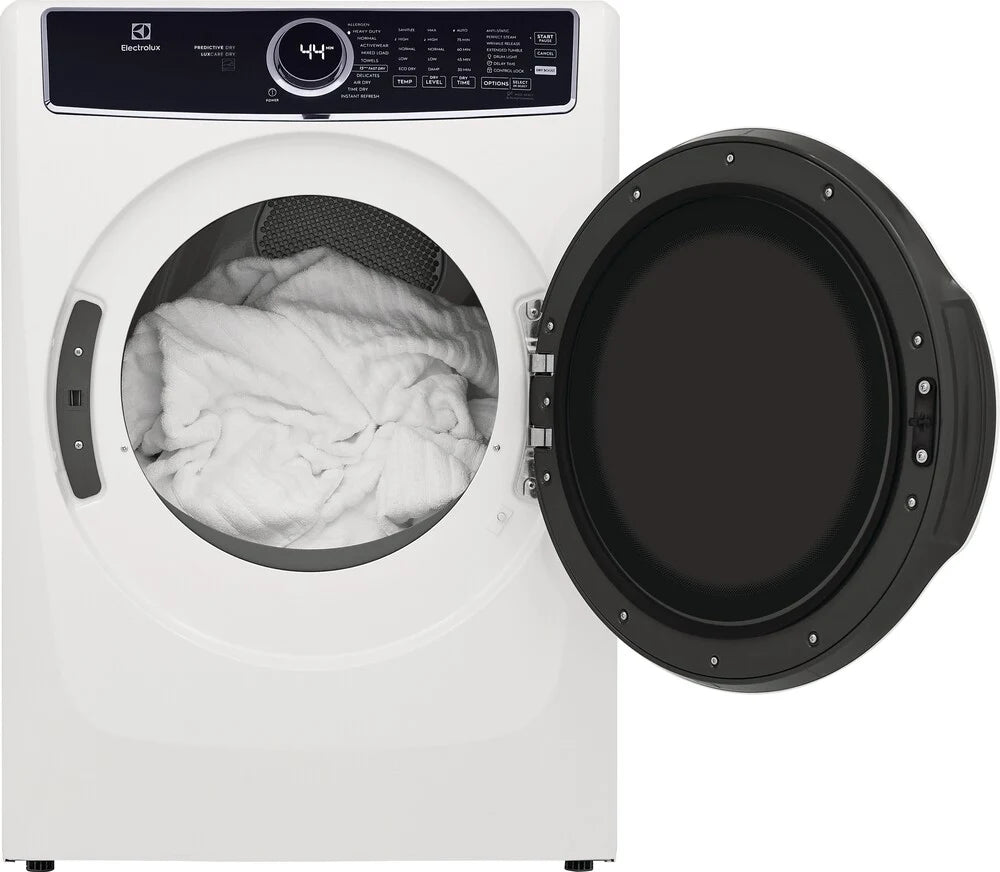 Electrolux 600 Series Gas Dryer - 7.4 cu. ft. Capacity, White (ELFG7637AW) | Fast Drying & Energy Efficient for Large Laundry Loads | Perfect for Homes & Apartments