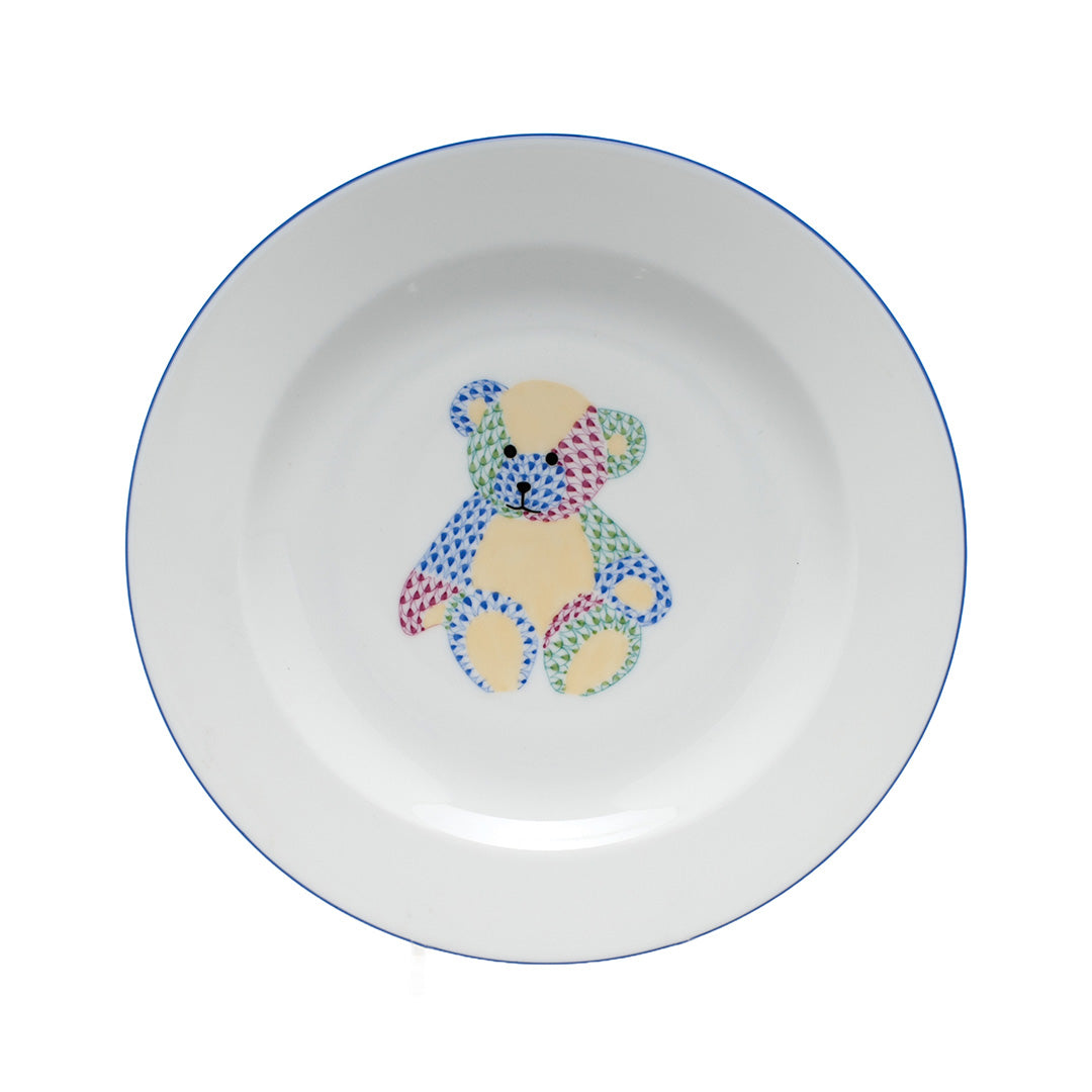 Adorable Teddy Bear Kids Plate - BPA-Free Melamine Dish for Toddlers & Children - Perfect for Mealtime, Snacks, and Birthday Parties