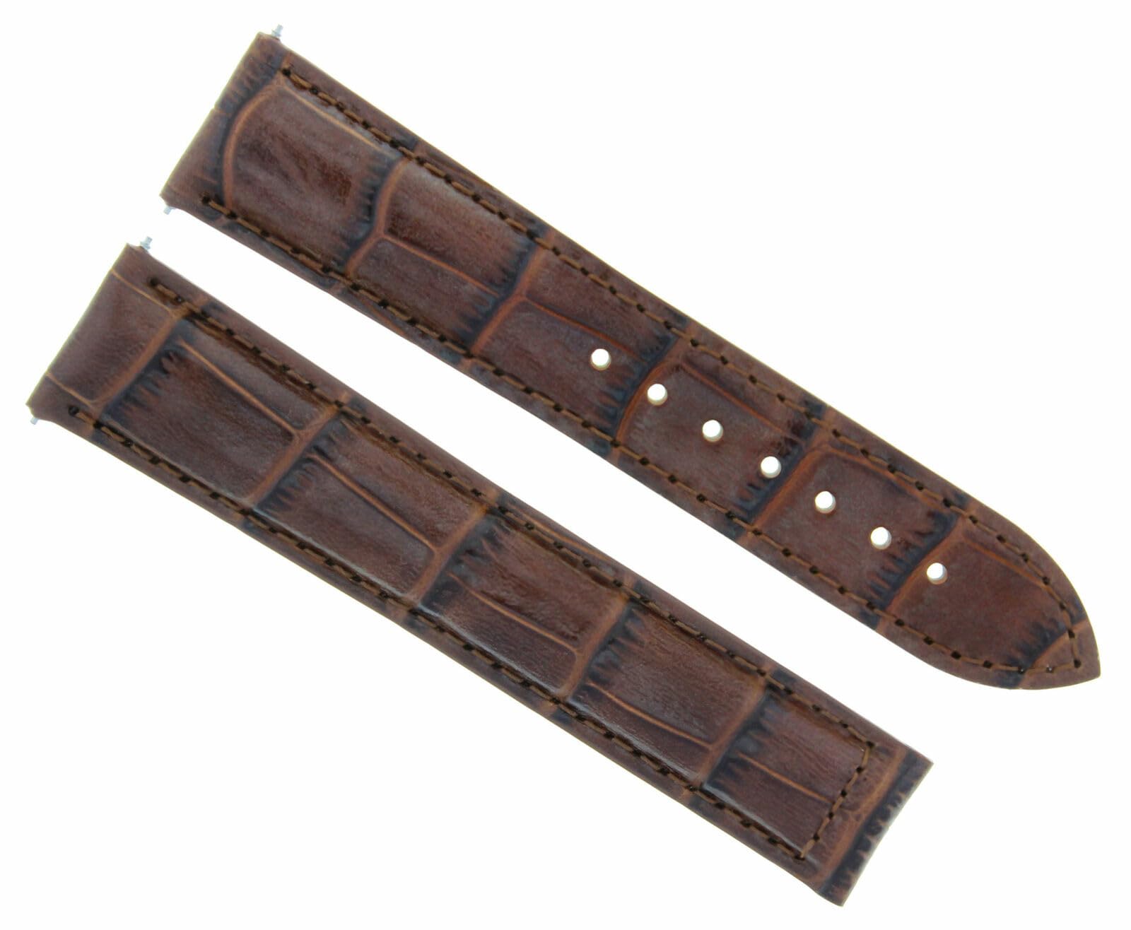 Premium 22mm Genuine Leather Watch Band Strap - Compatible with Omega Seamaster Planet Ocean - Light Brown Replacement Strap for Men - Perfect for Business, Casual & Outdoor Activities