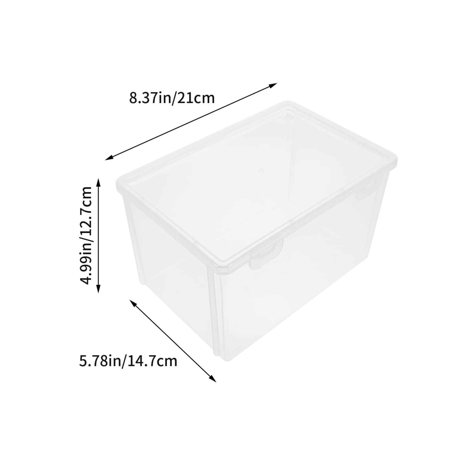Clear Plastic Bread Storage Box for Kitchen Countertop - 8.37x5.78x5 inch Airtight Bread Keeper Container for Homemade Bread, Toast & Bakery Loaves - Perfect for Refrigerator Storage & Fresh Bread Organization