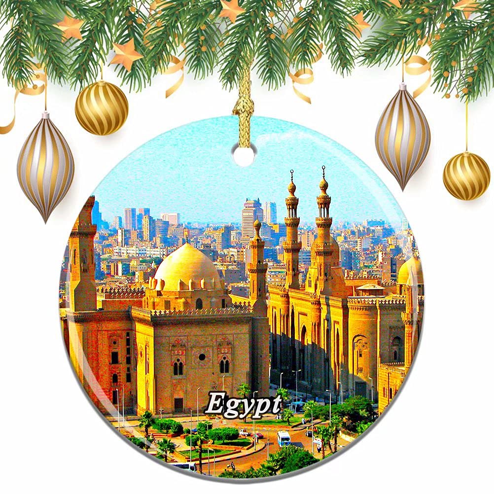Egypt Abu Simbel Christmas Tree Ornament - Handmade Holiday Decor, Wedding Hanging Pendant, Travel Souvenir Collection (Perfect for Xmas Tree Decorations, Gift Giving & Home Decoration)