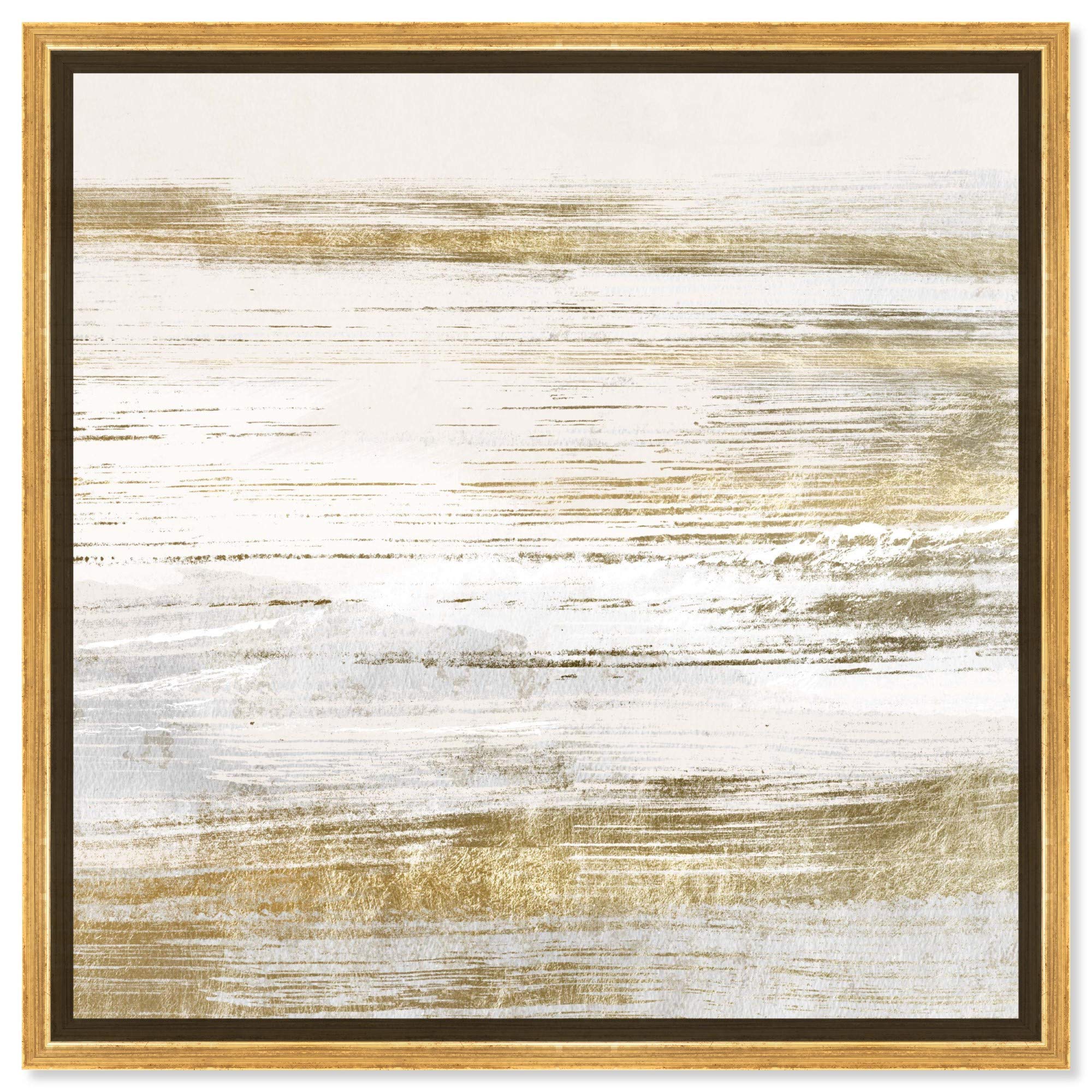 Abstract Wall Art Canvas Prints 'Blush Romance' by Oliver Gal - 30x30 Inch Gold Framed Painting for Modern Home & Office Décor | Perfect for Living Room, Bedroom or Workspace