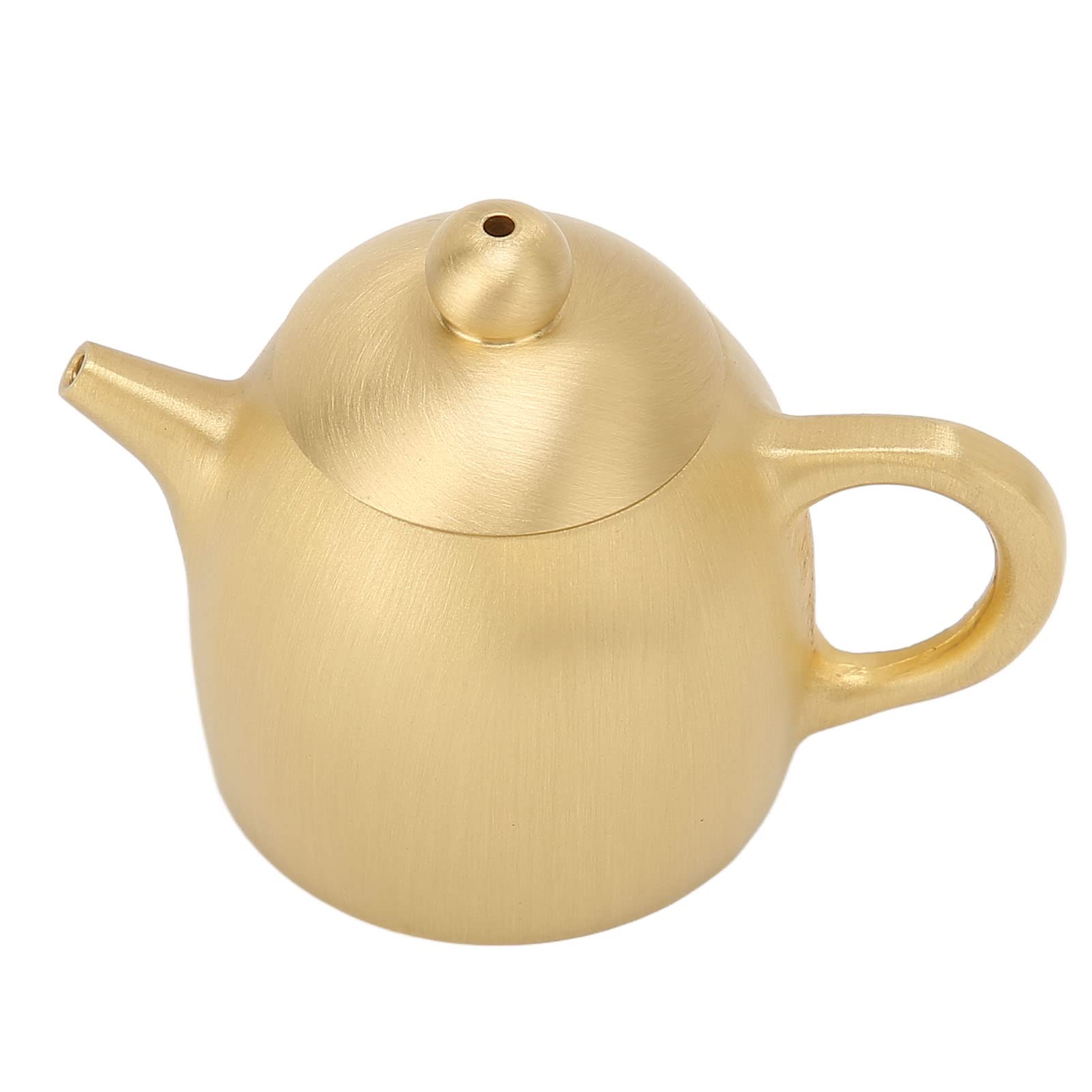 Jiawu Small Brass Teapot - Vintage Retro Tabletop Decoration for Office & Study | Perfect for Tea Lovers & Home Décor