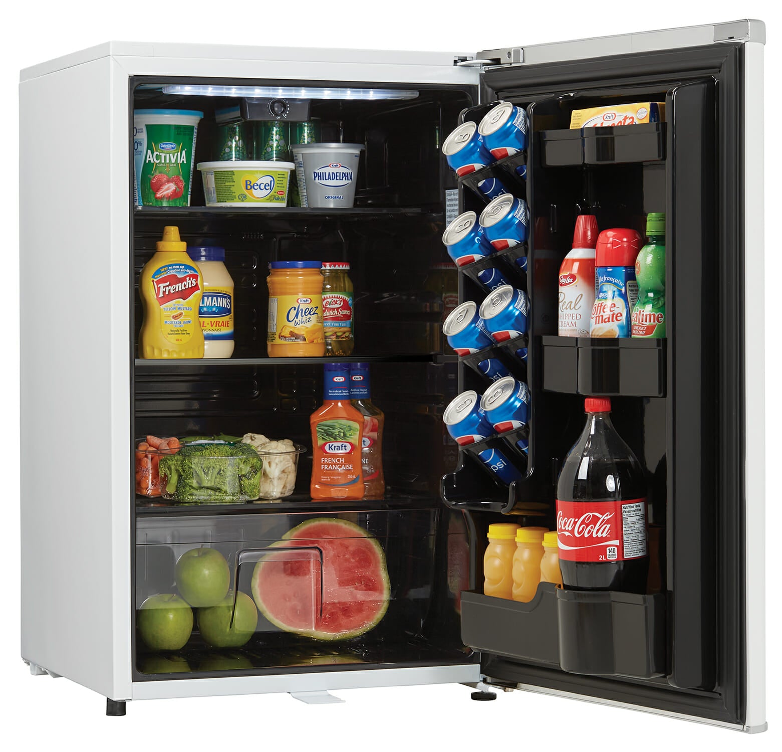 Danby DAR044A6PDB 4.4 cu. ft. Retro Compact Refrigerator - Pearl White Mini Fridge for Bedroom, Dorm, Office & Small Spaces - Energy Efficient Cooler for Drinks, Snacks & Beauty Products
