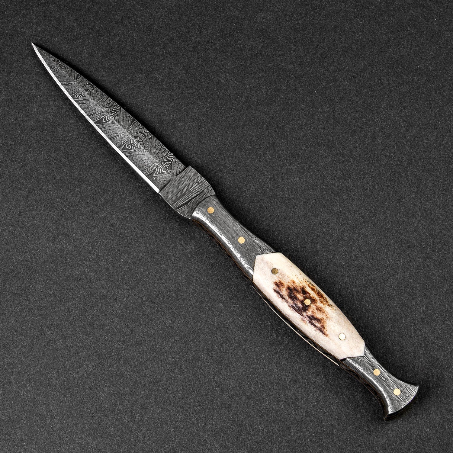 Exquisite Morgan le Fay Damascus Steel Dagger - Handcrafted Fantasy Collectible Knife - Perfect for Medieval Cosplay, LARP & Display Collection