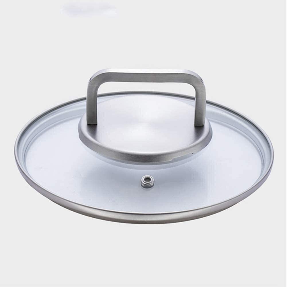 Stainless Steel Wok Pan with Multi-Layer Bottom - Thickened Induction Cooker Compatible Milk Pot & Small Soup Pot for Home Cooking, Boiling, Steaming & Frying