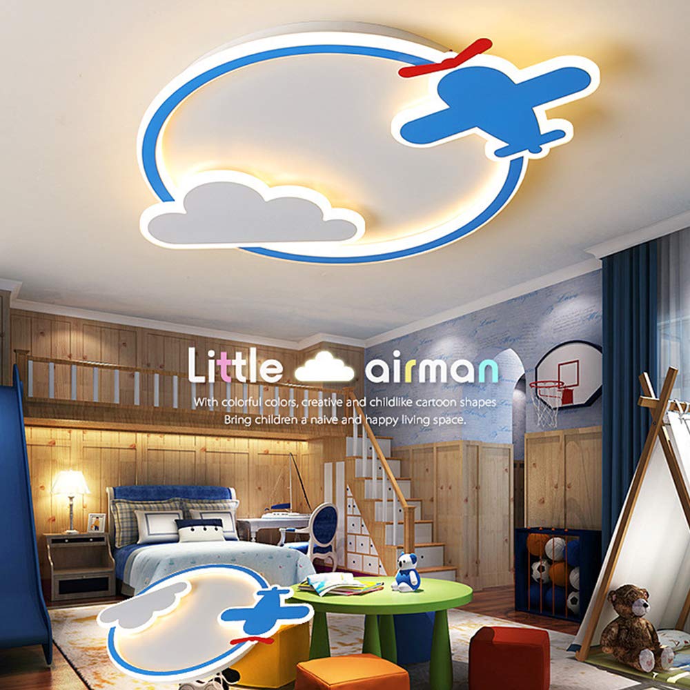 Modern Acrylic LED Ceiling Light Fixture - Dimmable Bedroom Lighting with Remote Control, 50cm/42W - Perfect for Living Room, Apartment, Restaurant, Office & Kids Room Decor