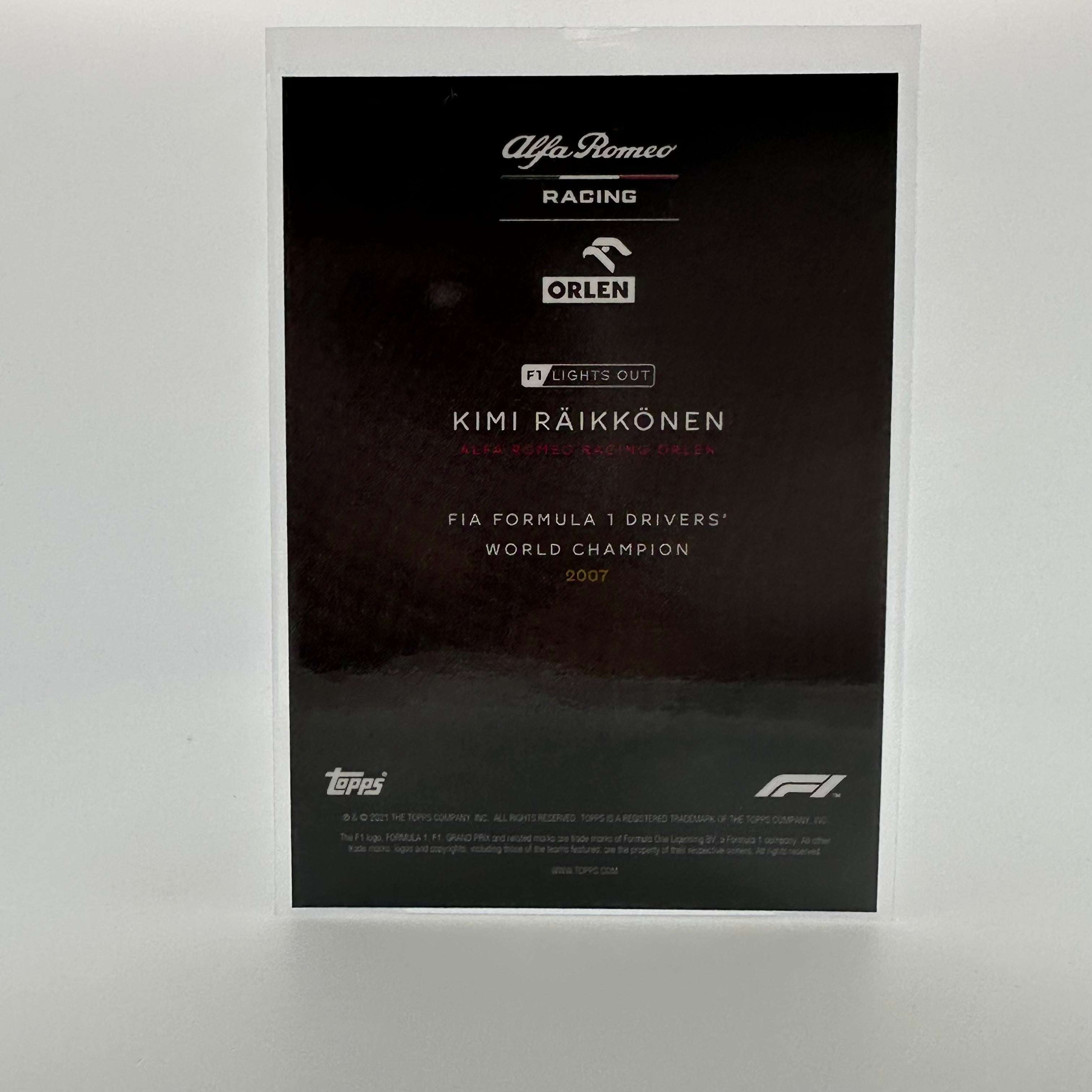 Kimi Raikkonen 2009-2010 Formula 1 Drivers World Champion Merchandise - Perfect for F1 Fans, Collectors, and Motorsport Enthusiasts