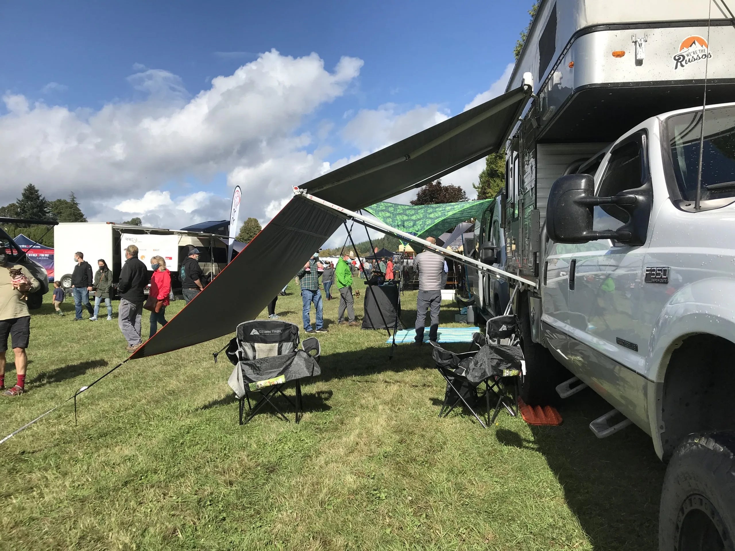 Dragon Fly Tarps Van Awning Extension - Waterproof RV Camper Awning Shade for Outdoor Camping, Picnics & Tailgating