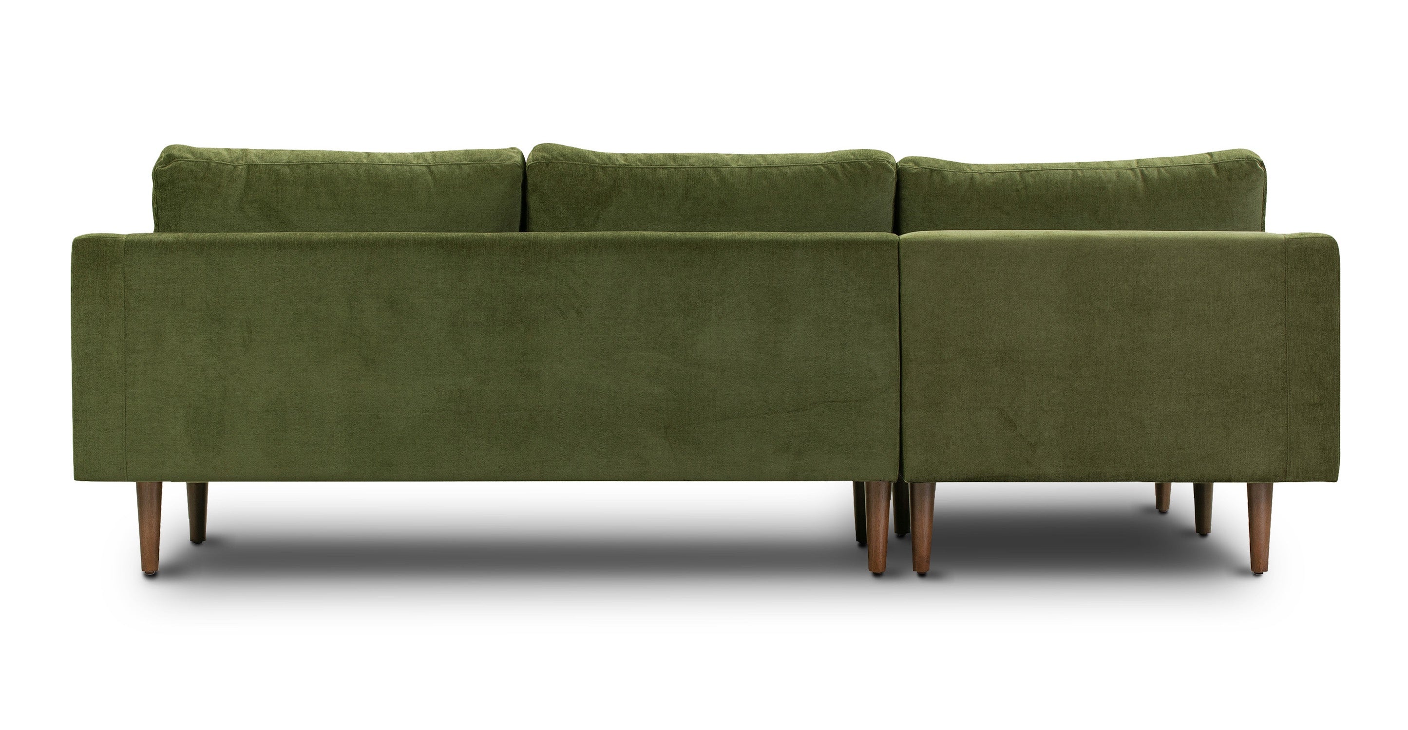 Napa Velvet Left Facing Sectional Sofa - Modern L-Shaped Couch with Soft Velvet Fabric, Comfortable Living Room Furniture for Small Spaces, Perfect for Apartments and Cozy Home Decor