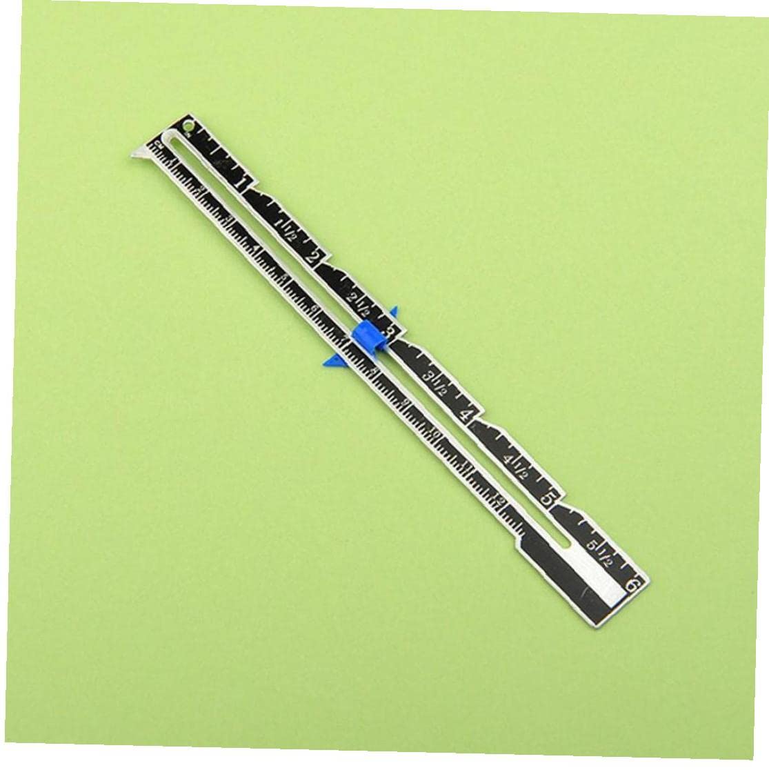 6-Inch Stainless Steel Sewing Gauge Sliding Measuring Tool - Perfect for Quilting, Knitting, Dressmaking & DIY Craft Projects | Accurate Fabric Measurement for Sewing, Tailoring & Handmade Crafts
