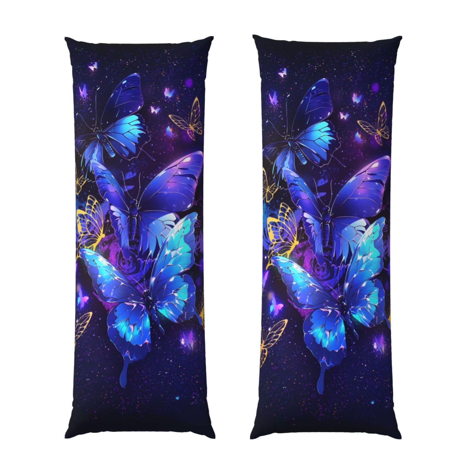 Butterfly Body Pillow Cover 20x54 Inches - Soft Breathable Pillowcase with Hidden Zipper for Adults & Kids - Perfect for Sleeping, Lounging, and Anime Fans (Gift for Women, Men, Boys, Girls)