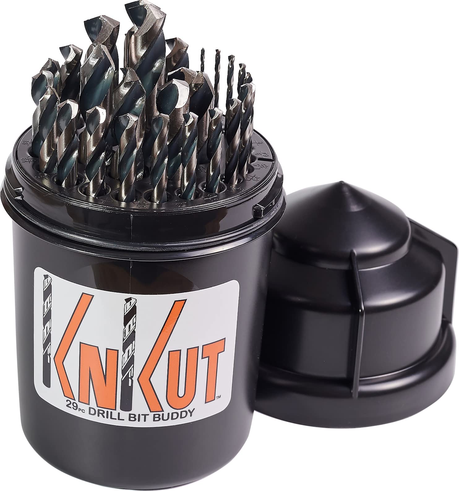 KnKut 29-Piece Drill Bit Set - Jobber Length 1/16