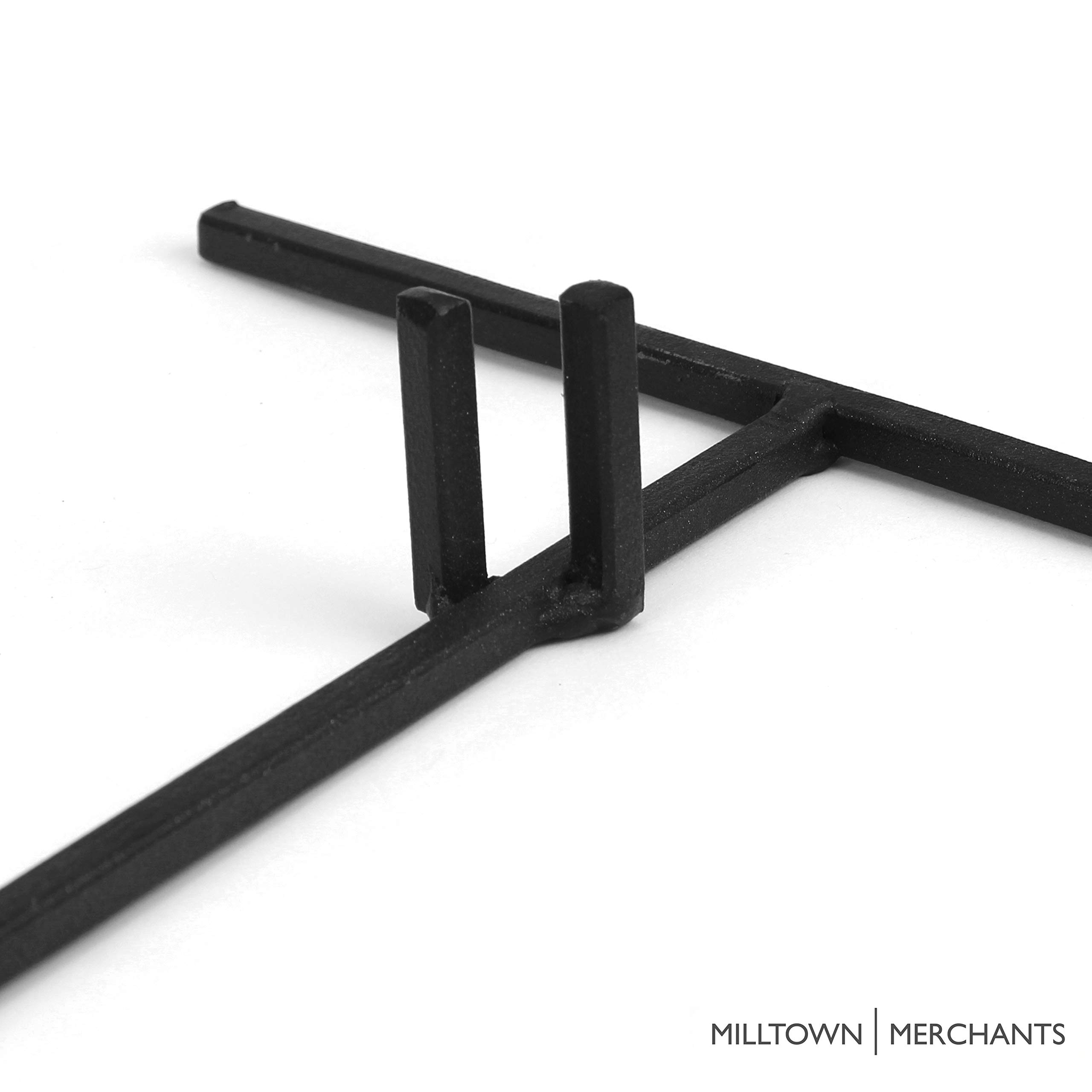 Milltown Merchants Metal Display Stand for Ceramic Tiles, Plaques & Glass Art - Large Modern Base Stand for Trade Shows, Office & Home Decor - Perfect for Art Exhibitions, Retail Displays & Gift Presentations
