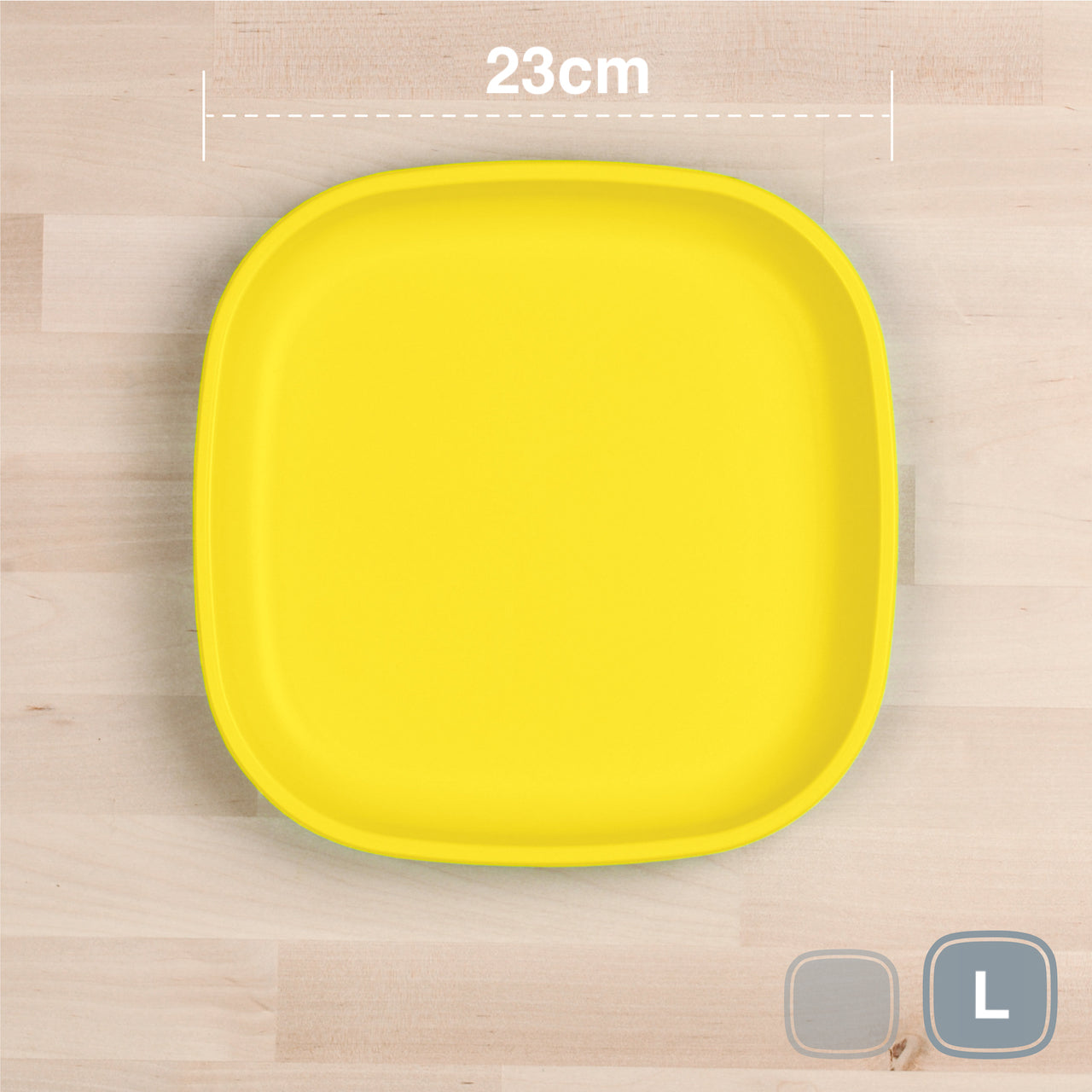 RePlay Recycled Plastic Flat Plate - Large, Durable & Eco-Friendly Dinnerware for Everyday Meals, Picnics, and Outdoor Dining