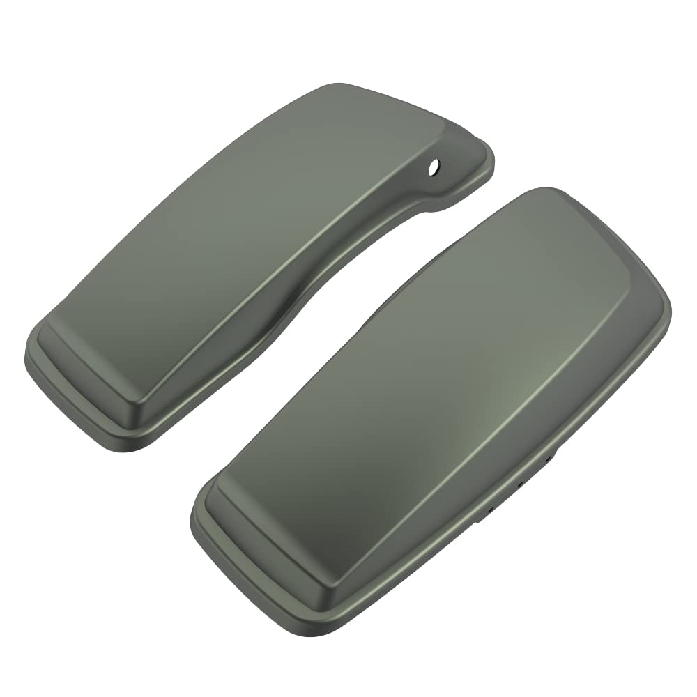 Advanblack Motorcycle Saddlebag Lids - Compatible with Harley-Davidson Touring, Road Glide, Street Glide Special, Road King (2014-2023) - Durable Replacement Covers for Enhanced Storage & Style on Long Rides