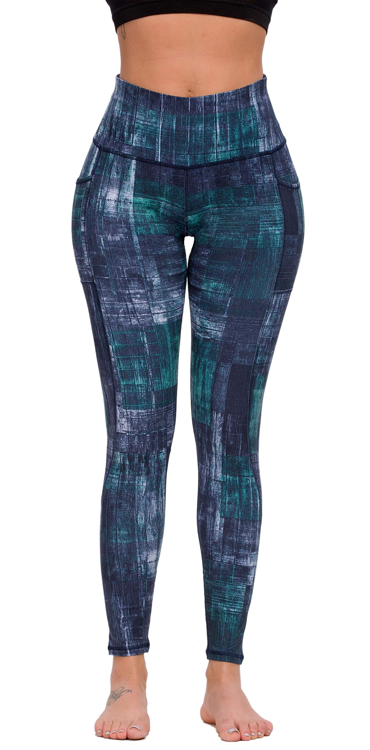 Munvot Women's High Waist Yoga Pants - Workout Running Leggings with Side Pockets for Gym, Fitness & Lounge Wear