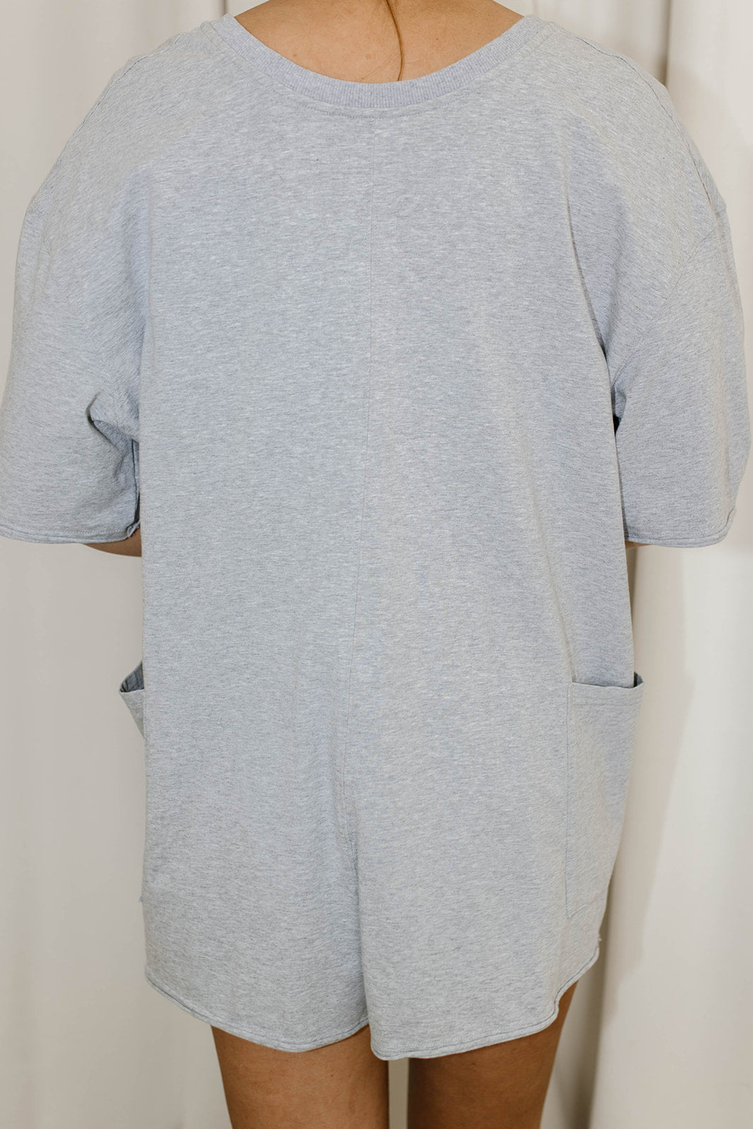 Nylah Oversized Romper for Women - Soft Grey Jumpsuit with Pockets | Casual Loungewear, Summer Outfits & Vacation Wear