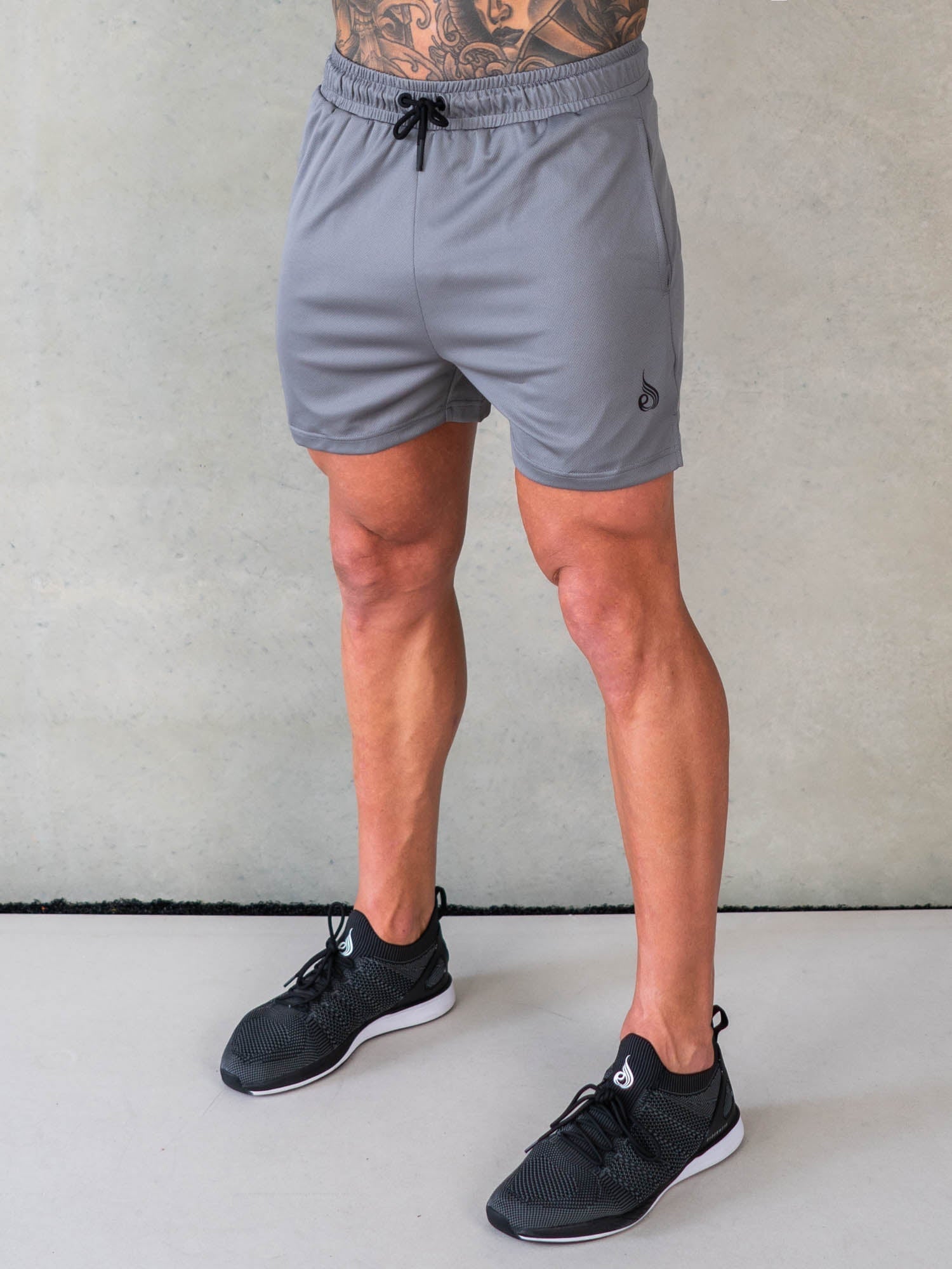 Octane Mesh Shorts for Men - Steel Grey | Lightweight & Breathable Running & Gym Shorts | Perfect for Workouts, Jogging & Casual Wear