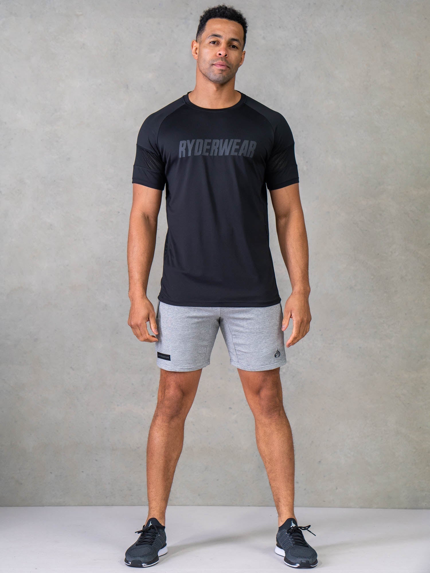 Endurance Track Shorts for Men - Breathable Grey Marl Running Shorts - Perfect for Gym, Jogging & Workouts