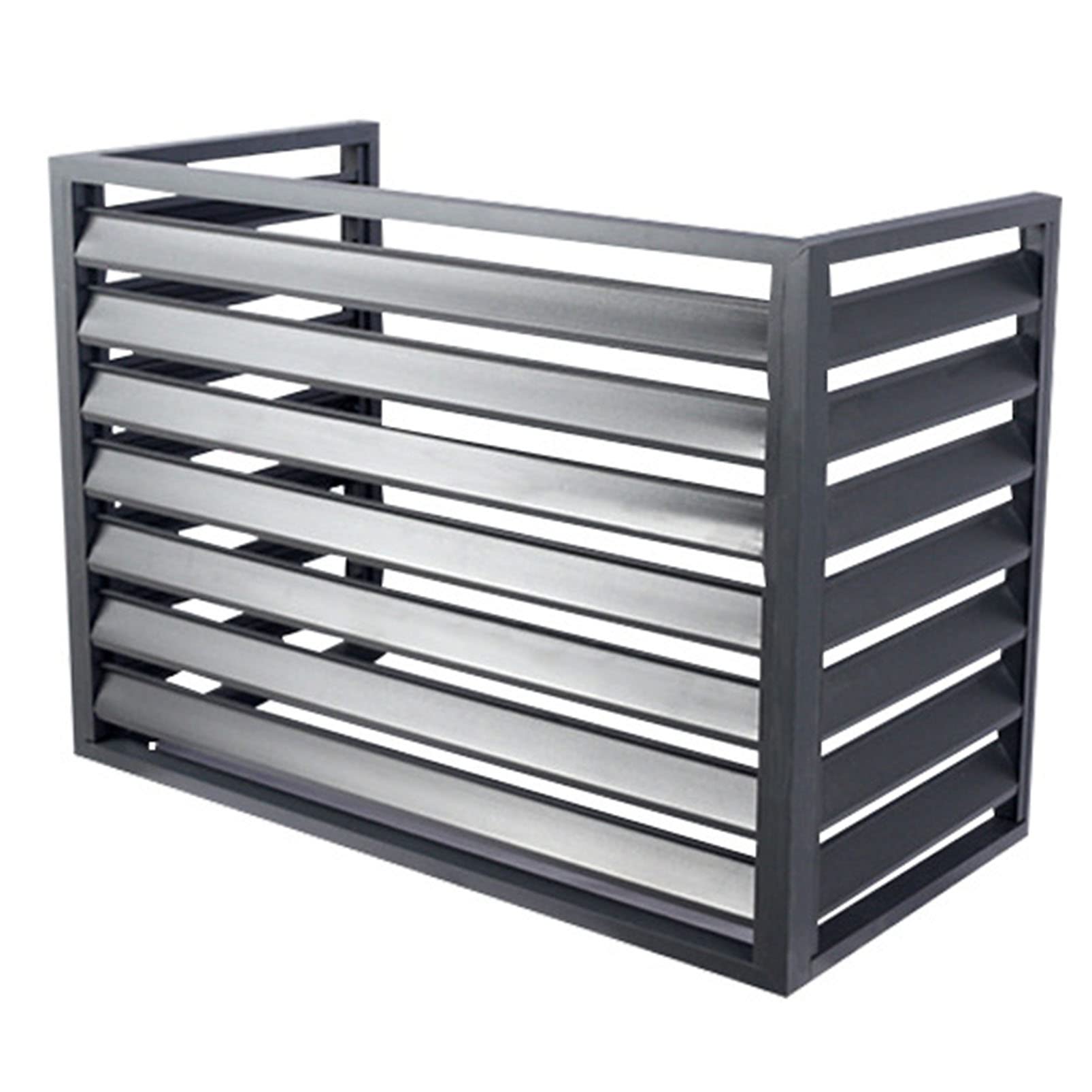 Outdoor Fence Air Conditioner Cover Privacy Screen - All-Weather Aluminum Alloy Space Divider & Trash Can Enclosure - Decorative Pool Equipment & Garden Shed AC Rack - Perfect for Backyard, Patio, and Poolside Privacy Protection