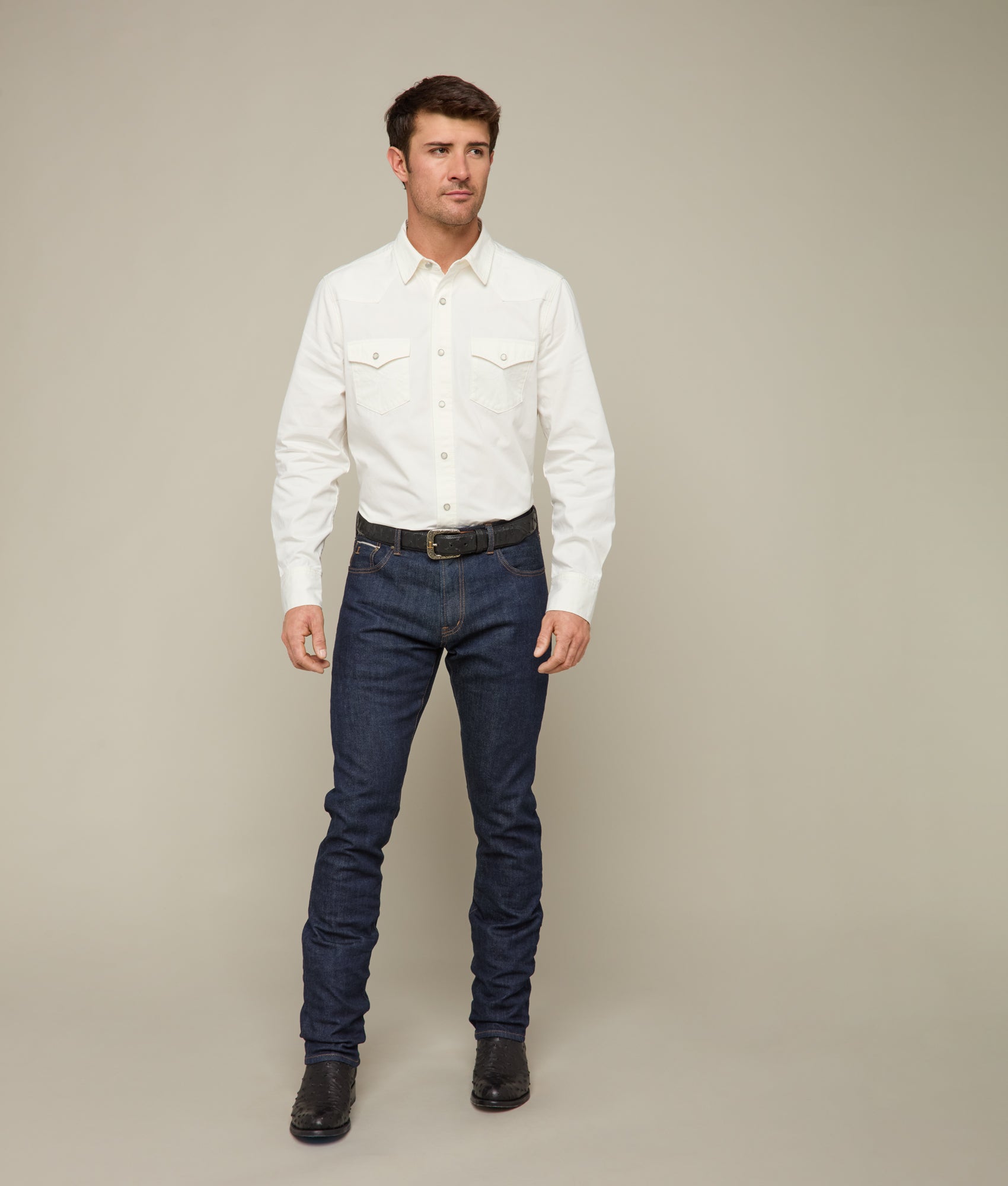 Jacob Men's Casual Shirt - 100% Cotton Canvas Button Down Shirt for Business Casual & Outdoor Wear