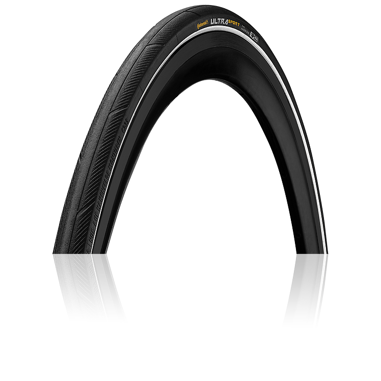 Continental Ultra Sport III Folding Bike Tire with PureGrip Technology - High Performance, Puncture Resistant for Road & Urban Cycling