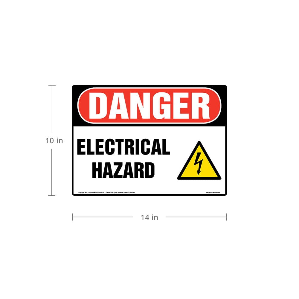 Danger Electrical Hazard Sign - 14