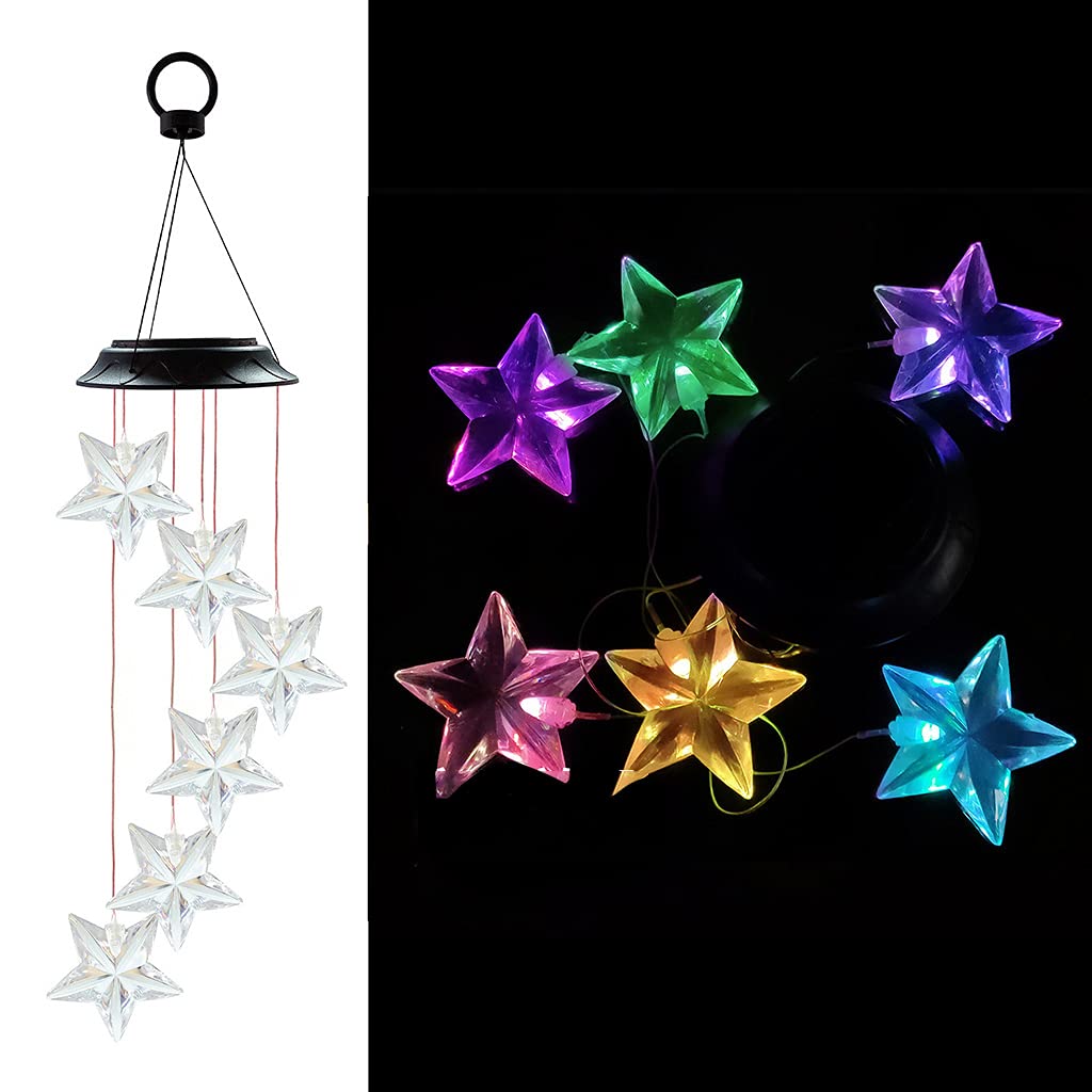 Solar-Powered Wind Chimes for Outdoor Garden Decor - Elegant Solar Luminous Wind Chimes for Patio, Yard & Home Decoration - Perfect Gift for Garden Lovers & Outdoor Enthusiasts - Creates Soothing Ambiance for Relaxing Evenings