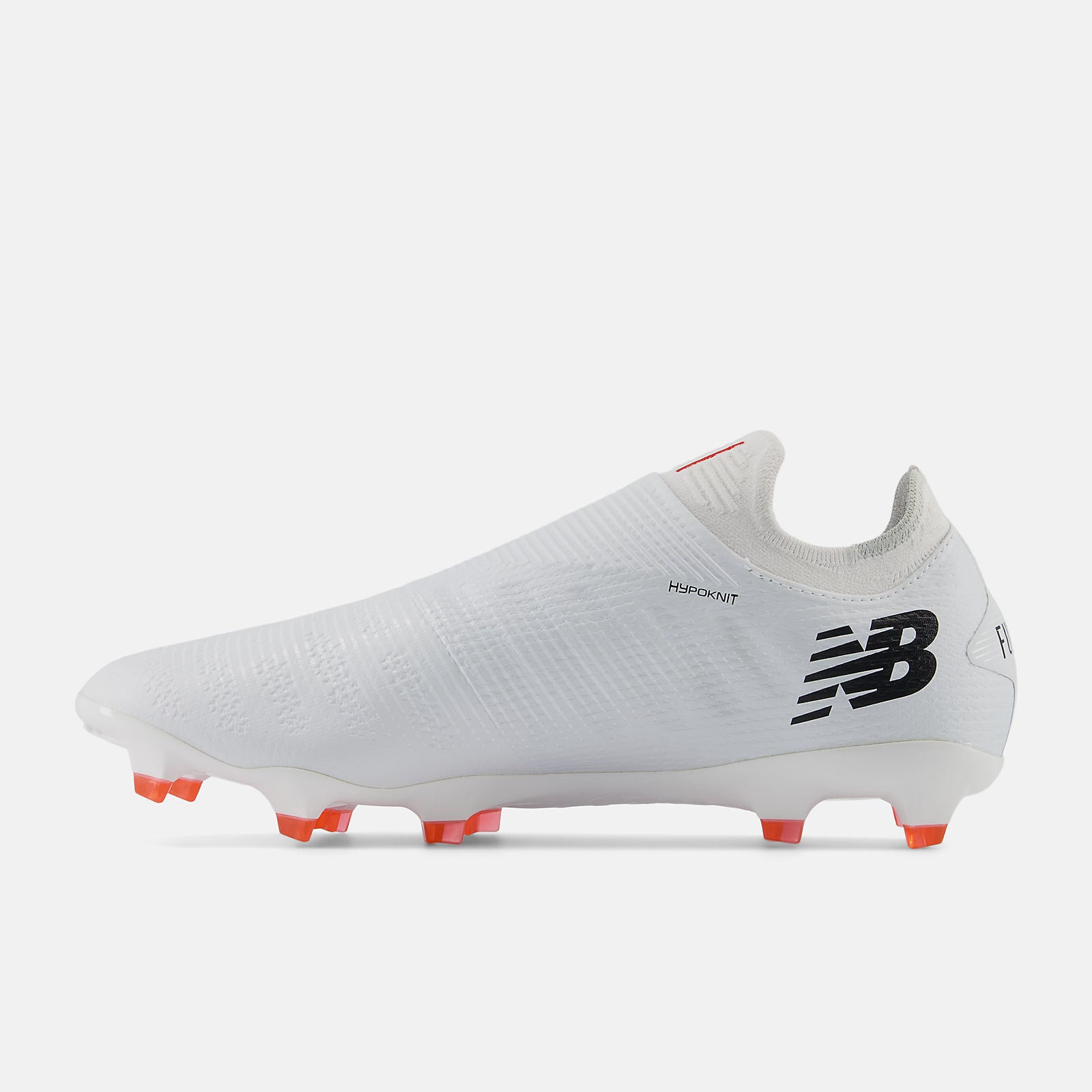 New Balance Furon Pro v7+ FG Soccer Cleats - White/Black/True Red - Lightweight Performance Football Boots for Firm Ground - Perfect for Competitive Matches & Training Sessions