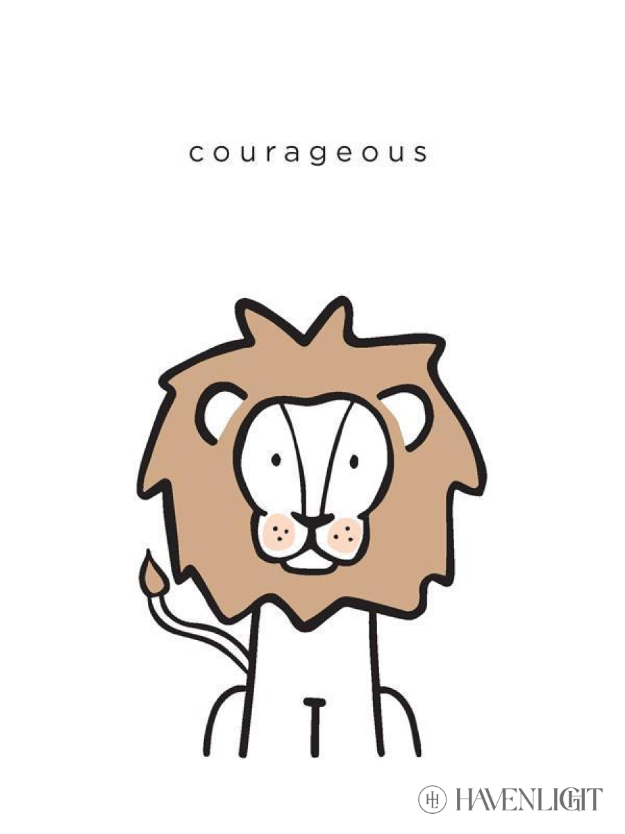 Courageous By Elise Gomez - Inspirational Christian Jewelry for Women, Faith-Based Necklace - Perfect for Church, Bible Study & Daily Encouragement