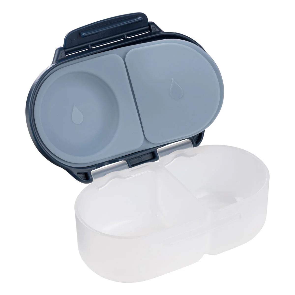 b.box Snack Box for Kids - Leak Proof & Spill Proof Food Container with Lid - Perfect for School Lunches, Travel & On-the-Go Snacks (Midnight Blue)