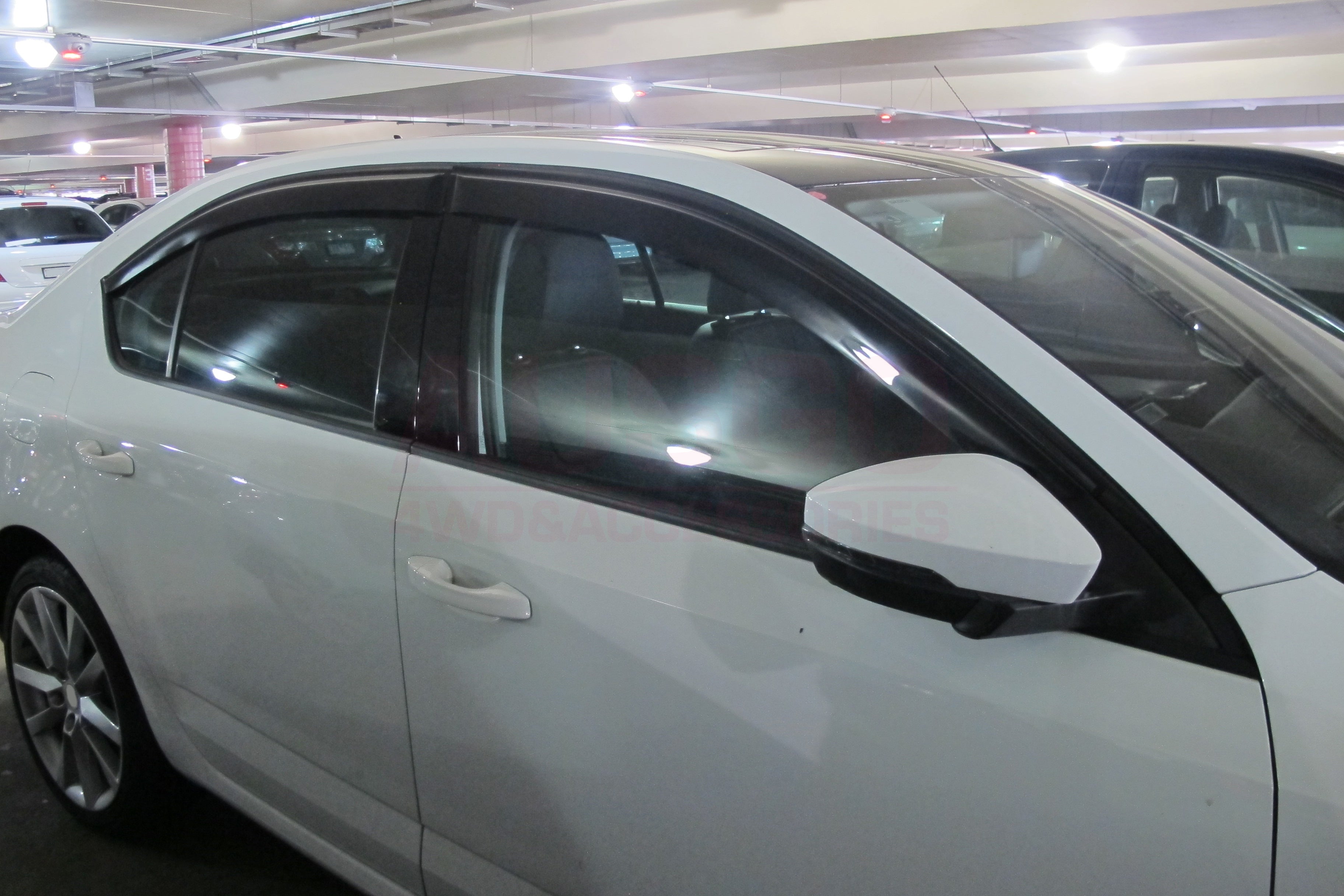 Skoda Octavia Liftback NE Series 2013-2020 Weather Shields - Car Window Rain Guards for All-Weather Protection | Perfect for Rainy Days & Highway Driving