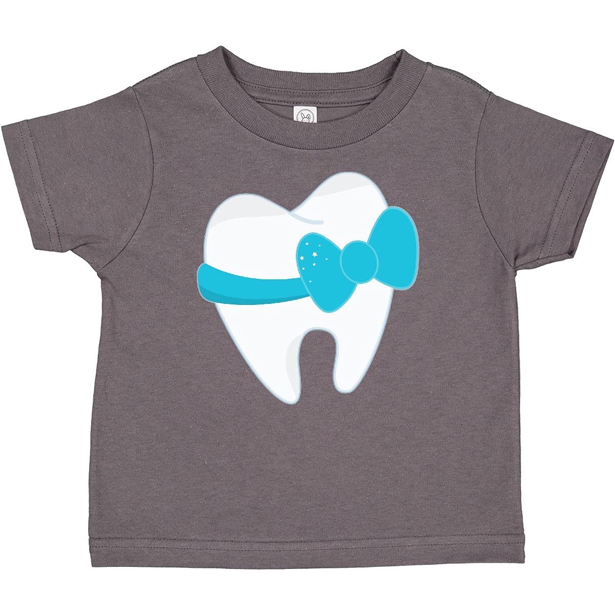 Inktastic Tooth with a Bow Baby T-Shirt - Cute Infant Bodysuit for Baby Showers, First Birthday & Photo Shoots