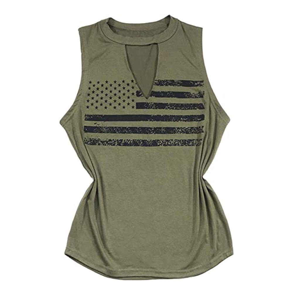 TWIFER Women's Summer Sleeveless Printed Tank Top - Casual Tunic Blouse for Beach, Vacation & Everyday Wear