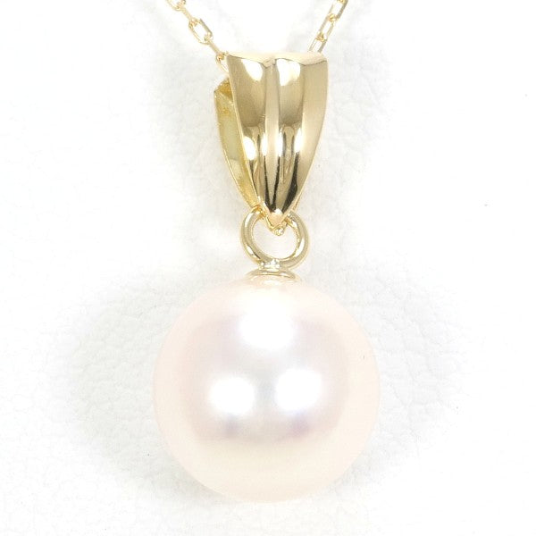 18K Yellow Gold Pearl Necklace for Women - Elegant Bridal Jewelry & Wedding Gift - Perfect for Anniversaries, Parties and Special Occasions