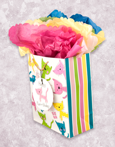 Adorable Cuddly Cat Themed Gift Bags for Garden Lovers - Perfect for Birthday Presents, Party Favors & Outdoor Gatherings