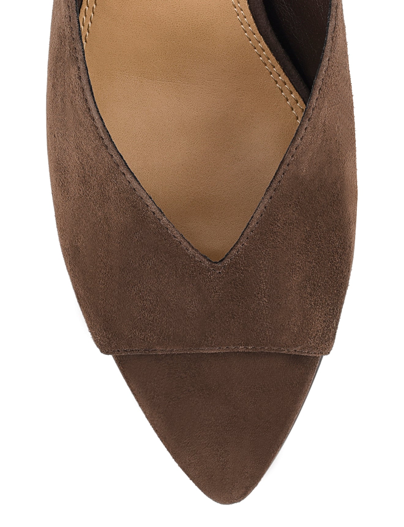 Chocolate Brown Suede Mabel Pointed Toe Mules - Comfortable Slip-On Shoes for Women | Perfect for Office, Casual Outings & Date Nights