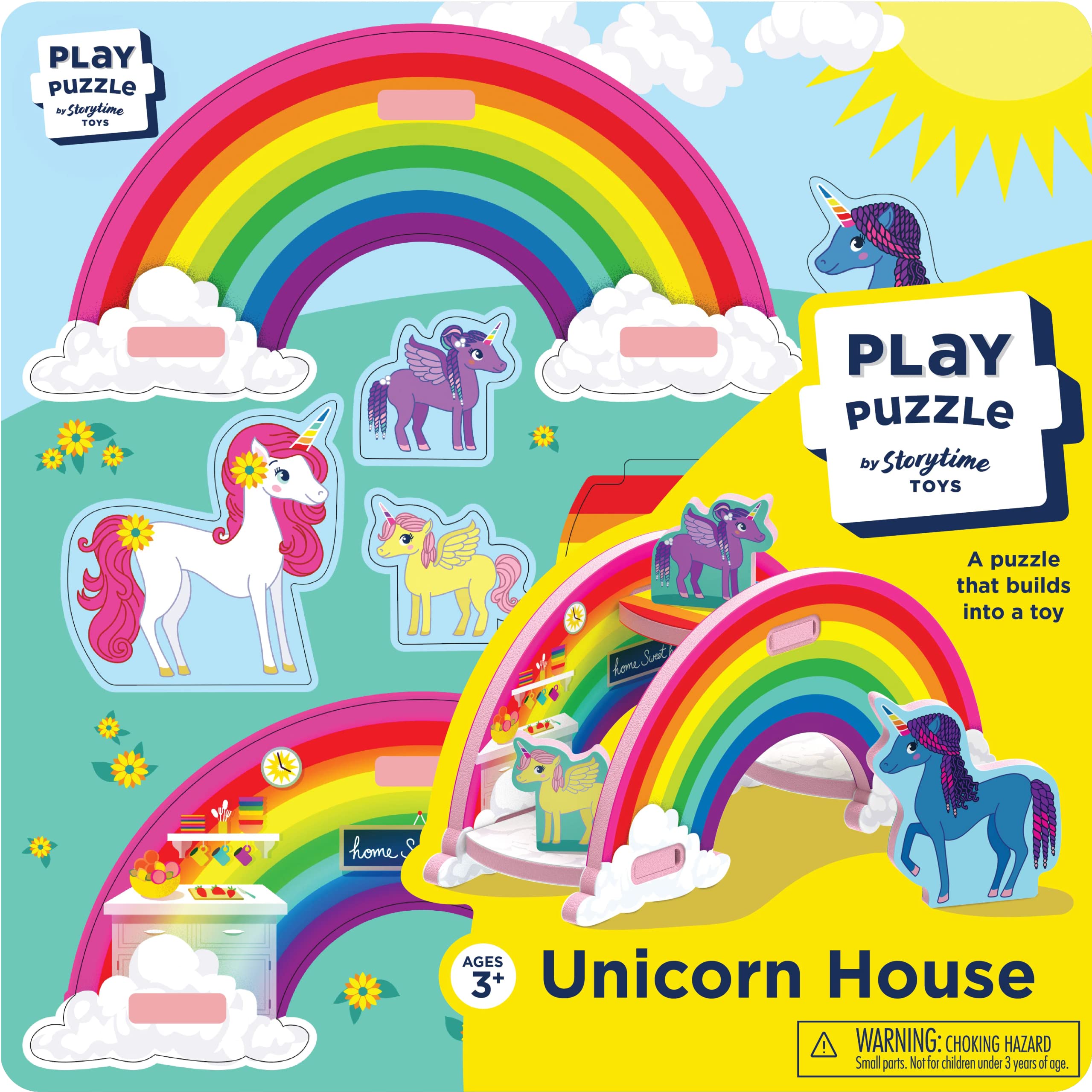 STORYTIME TOYS Unicorn Rainbow Play Puzzle - Educational Kids Toy for Creative Play & Learning | Perfect for Birthday Gifts, Preschool Activities & Family Game Night