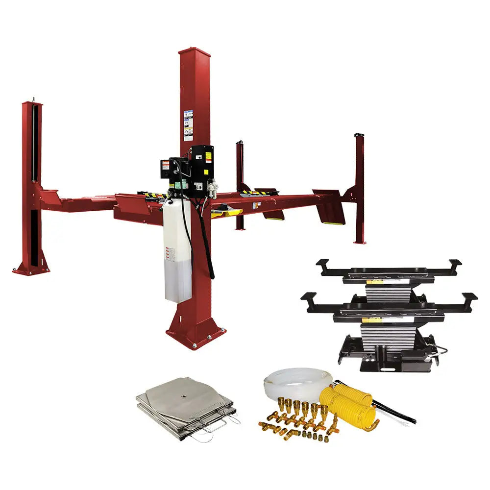 Challenger AR4115EAO 4-Post Open End Wheel Alignment Lift - 15,000 lbs Capacity | Perfect for Auto Shops & Tire Centers | Heavy-Duty Vehicle Service & Maintenance