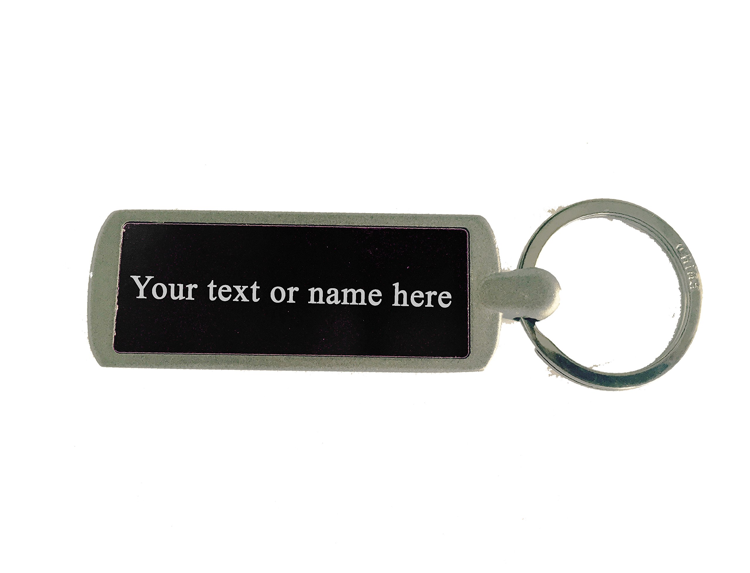 Custom Engraved Shark Hat Metal Keychain - Personalized Black Key Ring Chain for Men & Women - Perfect Gift for Surfers, Beach Lovers & Shark Enthusiasts
